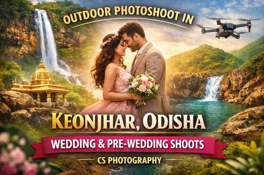 Outdoor Photoshoot in Keonjhar, Odisha – Perfect Spots for Wedding & Pre-Wedding | CS Photography